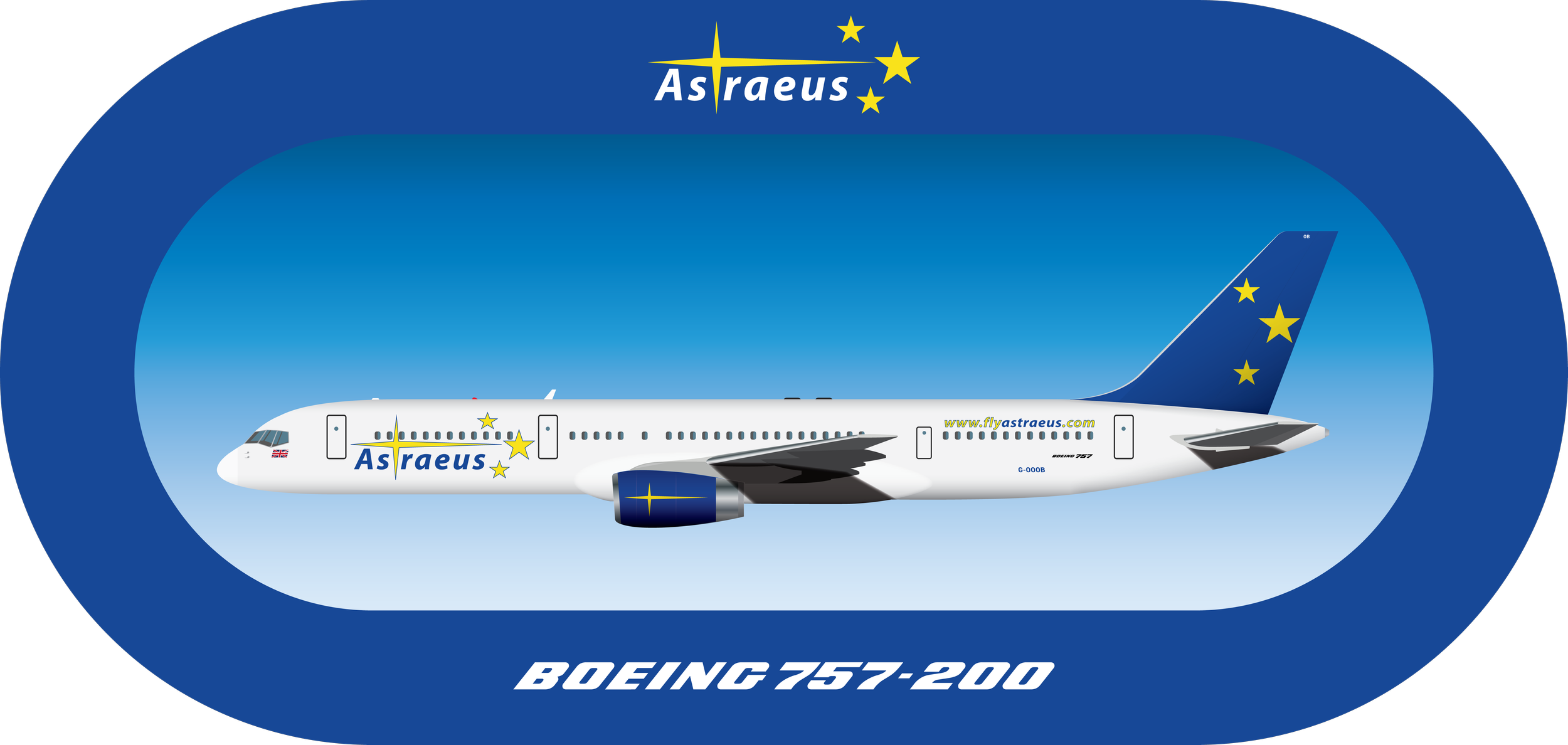 Boeing 757-200 — All products | Explore and Purchase — Retro Logo